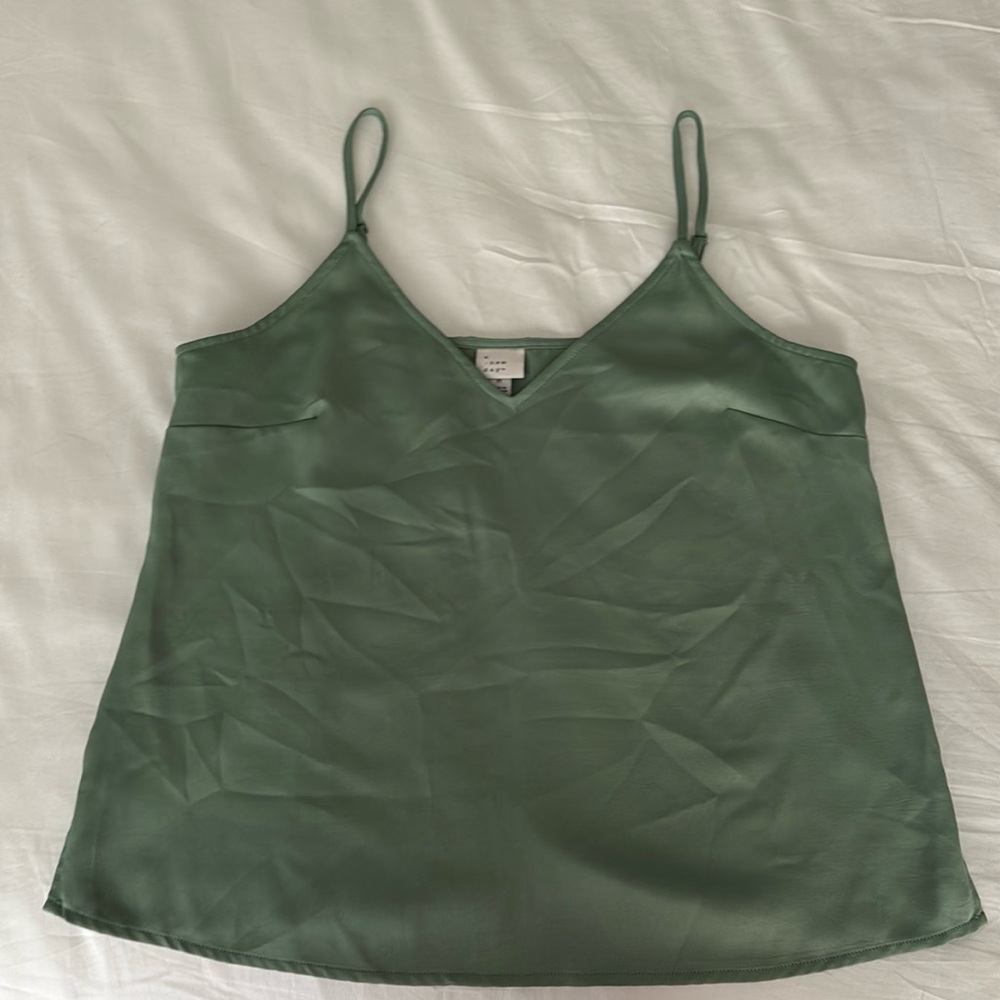 Green tank top